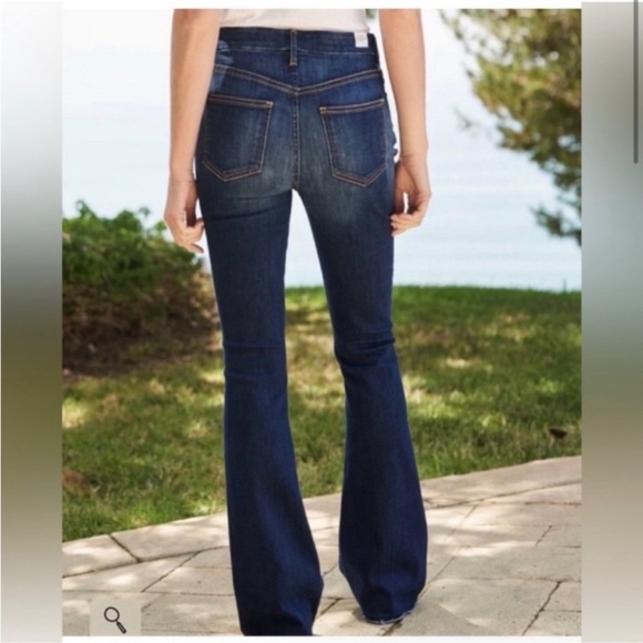 Frank & Eileen NWT Flannigan jeans 30 / 31 flare high rise Contrast Bbotcut - Picture 2 of 5